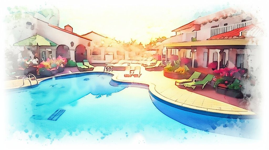 Luxurious resort pools: Relax, swim, and enjoy vacation beyond the beach.