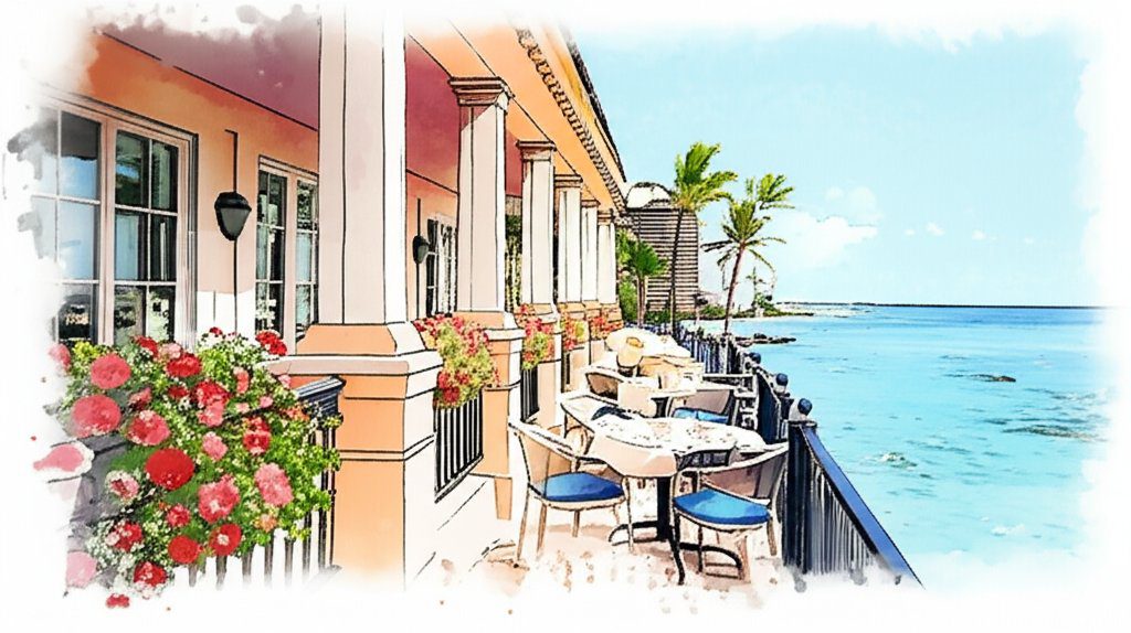 Waikiki Beach breakfast: Enjoying morning aloha with ocean views and delicious food.